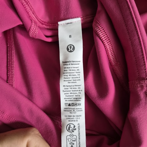 Lululemon Athletica WunderUnder Pink Leggings - Picture 3 of 4